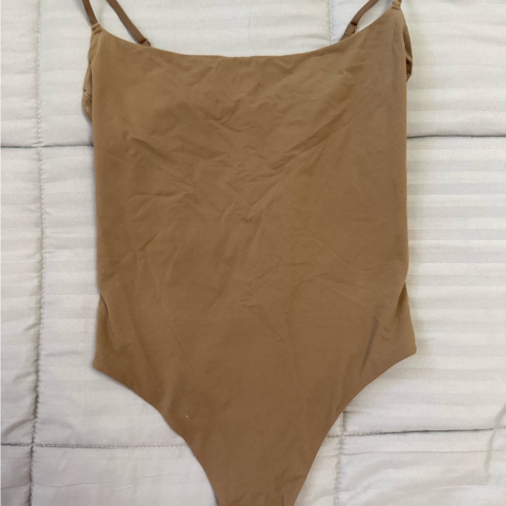 SKIMS Fits Everybody Cami Brown Bodysuit Small